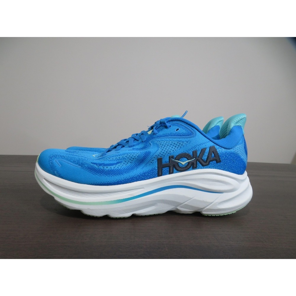 Hoka One One Clifton 10 Shoes Mens Size 11 Blue Running Sneakers 1162030 HSK - Picture 4 of 10